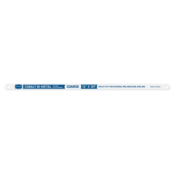 Century Drill And Tool Hacksaw Blade 12 X18 Teeth Per Inch-Cobalt Bi-Hard 4018